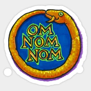 OM NOM NOM Sticker